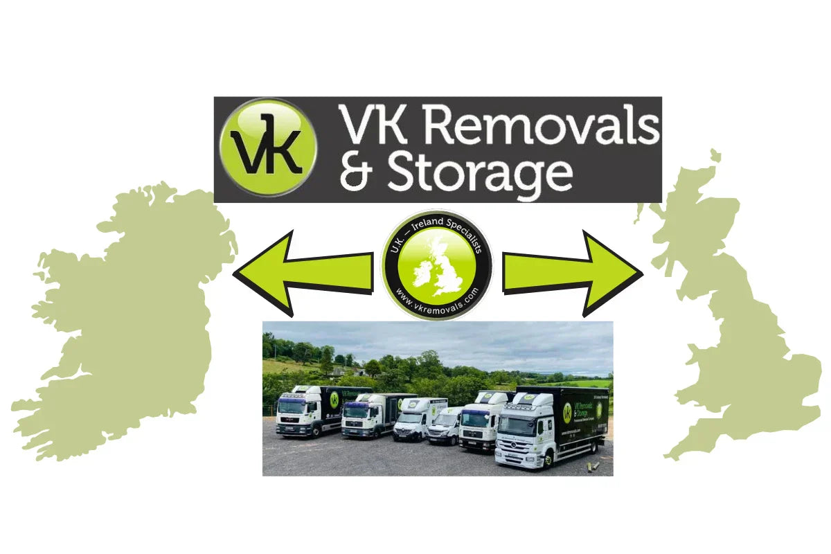 Ship your belongings from Ireland to the UK with VK Removals and Storage