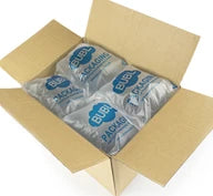 Inflated Bubl Void air cushioning in a cardboard box