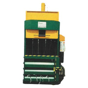 Industrial GE500 cardboard/plastic baler machine on a white background