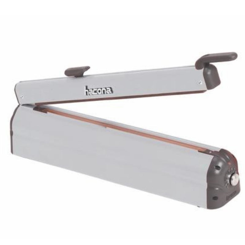 Image of a CI-420 inox food grade Hacona Heat Sealer on a white background