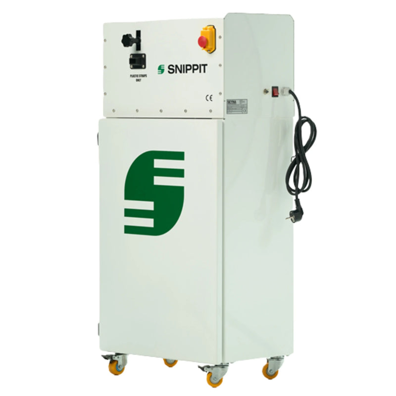 PETSTRA strapping chopper machine on a white background