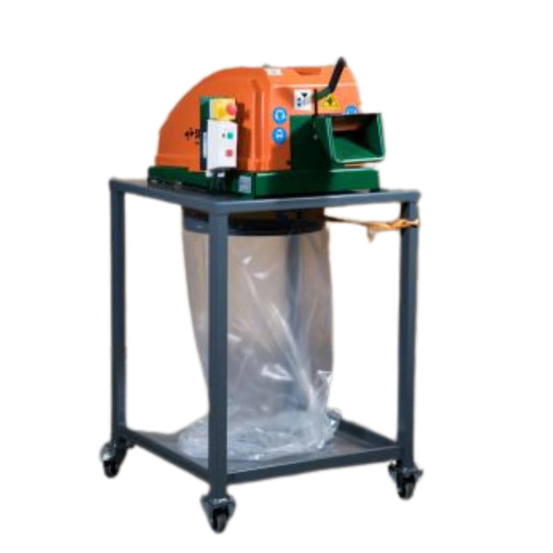 Image of a Sweed CE450DDX strapping chopper machine on a white background