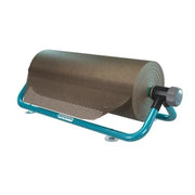 A Grip Desk PaperFlex dispenser with a roll of brown honeycomb paper, designed to create 3D wrapping paper as an ecofriendly alternative to bubble wrap.