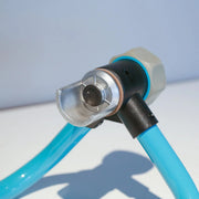 Close of of the roll holder of a Grip Paperflex desktop dispenser that is used with Grip Paperflex honeycomb paper