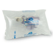 Bubl air cushioning bag 300mm x 400mm protecting an ornament on a white background