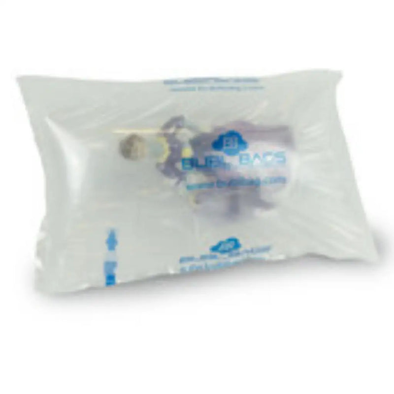 Bubl air cushioning bag 300mm x 400mm protecting an ornament on a white background