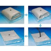 photographic instructions on how to use vacuum storage bags