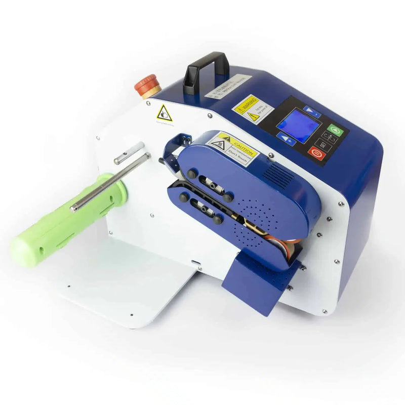 Bubl inflation machine for use with Bubl Void air cushioning packaging on a white background