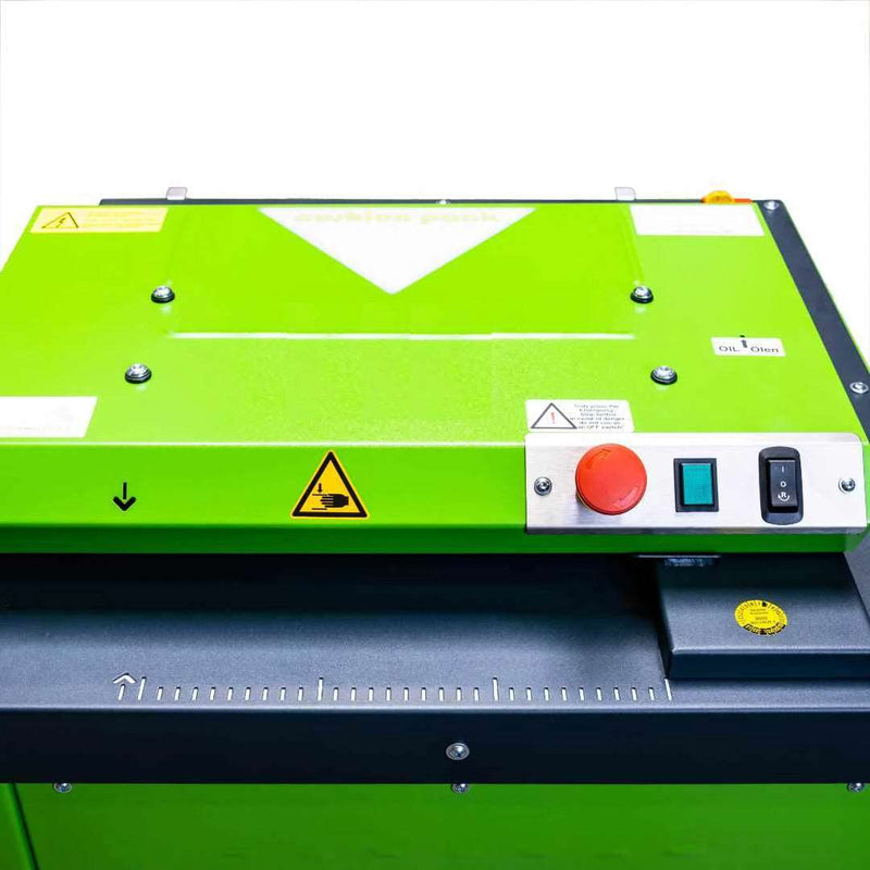 CushionPack CP-320 Cardboard Shredder front panel displaying buttons and front feeder