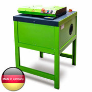 CushionPack CP320 Cardboard Shredder on a white background with a German flag confirming they are made in Germany