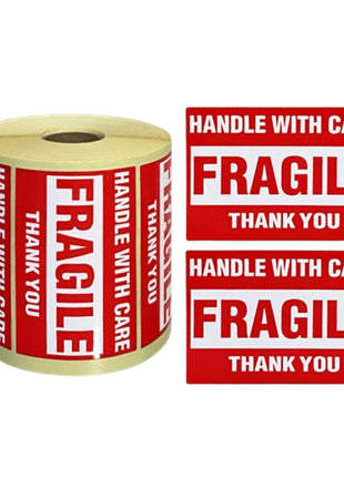 500 x Fragile Labels