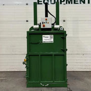 front view of a GE200 cardboard baler in warehouse surroundings
