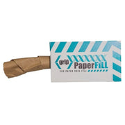 Box of grip Paper Fill eco paper void fill with brown paper on a white background