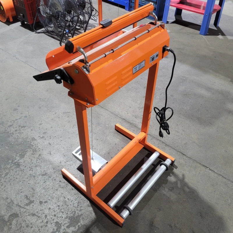 rear view of a Hacona S420 Heat Seler in a warehouse environment