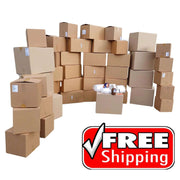 Jumbo Moving Kit with a red free shipping logo on a white background