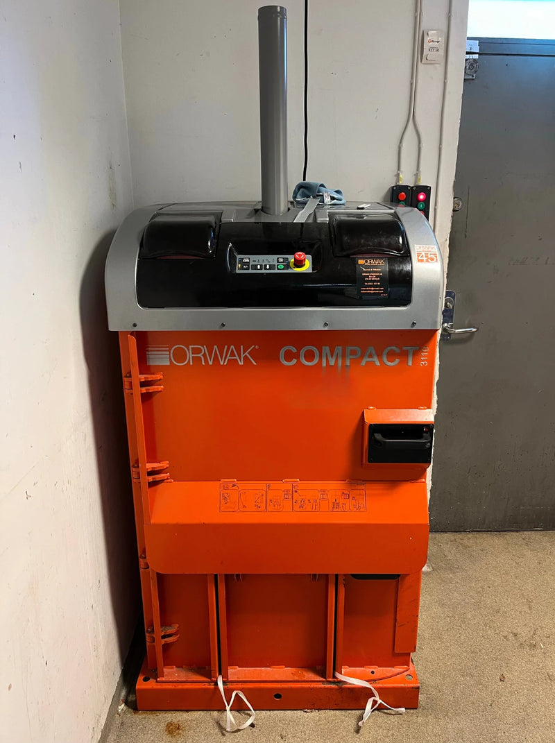 ORWAK Compact 3110 Baler for Cardboard and Plastic