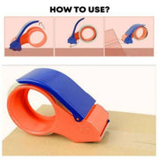 visual instructions on how to use a tape dispenser