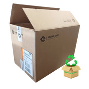 A brown cardboard shipping box shown open against a white background. 