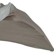 closeup of sheets of white packing paper on a white background