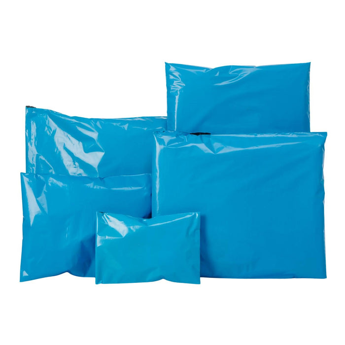 120mm x 170mm Blue Poly Mailing Bags (100)