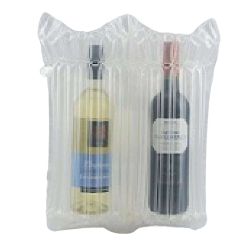 Bubl air cushioning pods for shipping 2 bottles of wine without damage