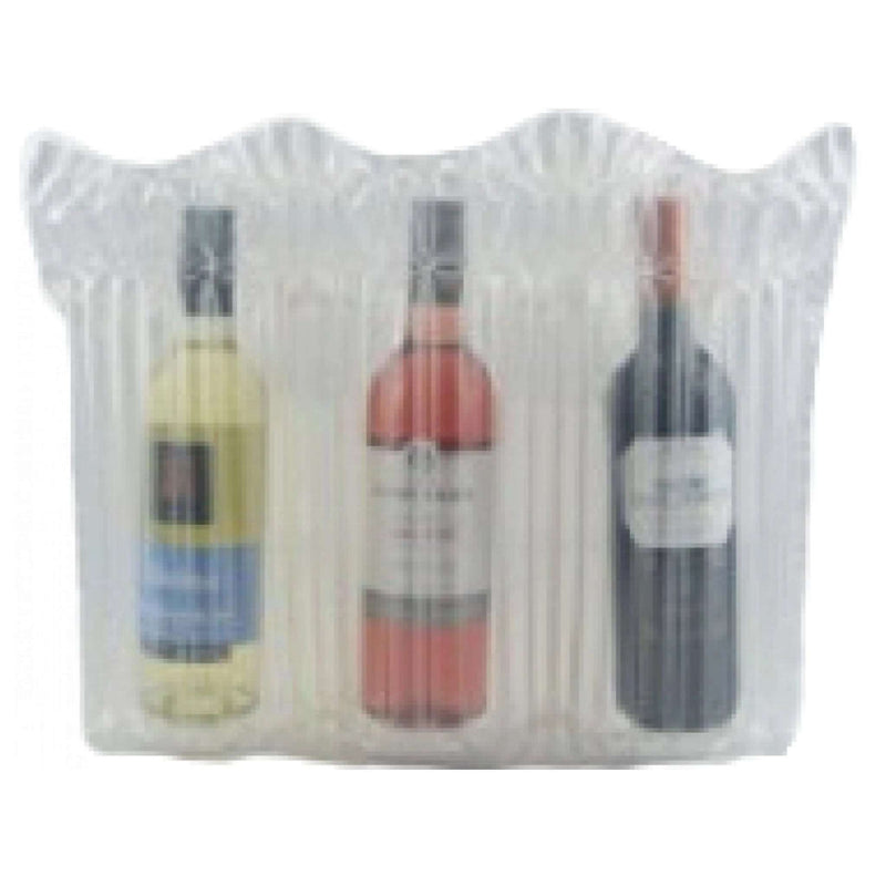 Bubl air cushioning pod for shipping 3 bottles of wine at one time without damage
