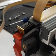 close up of teflon tape being replaced on a Hacona Heat Sealer