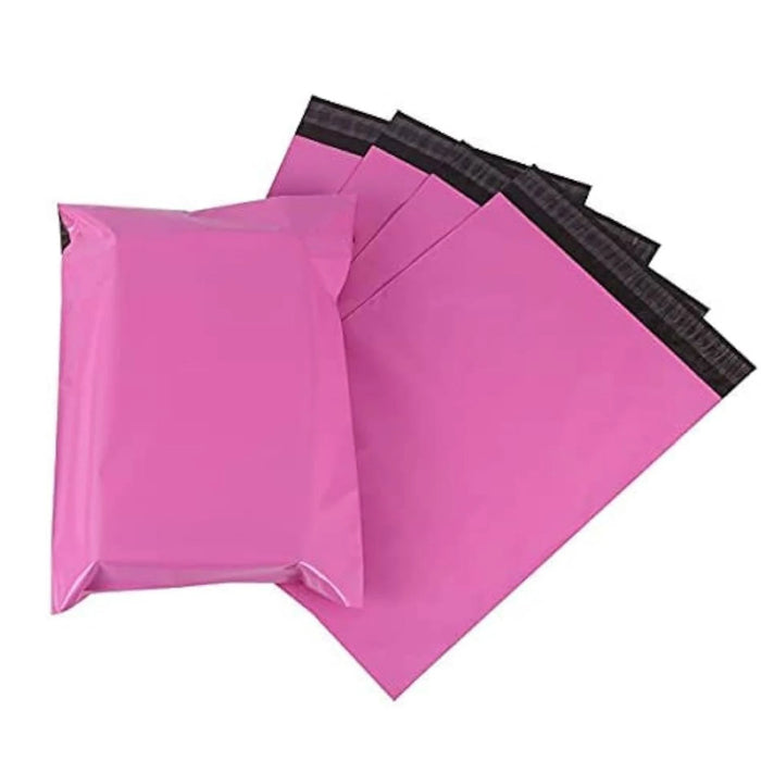 230mm x 305mm Pink Poly Mailing Bags (100)