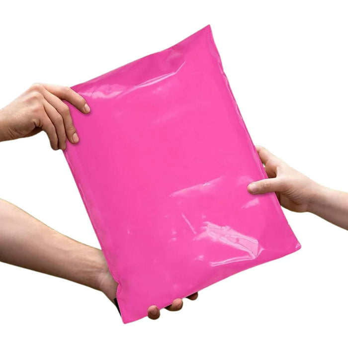 230mm x 305mm Pink Poly Mailing Bags (100)