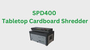 Video of the SPD400 Tabletop cardboard shredder