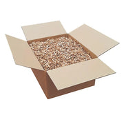 Shredded cardboard in a cardboard box made by a CushionPack Cardboard Shredder