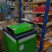green CushionPack Cardboard Shredder in a warehouse environment