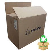 large double wall cardboard box on a white background