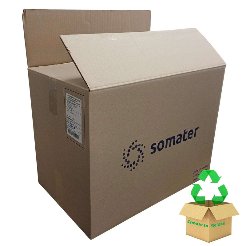 large double wall cardboard box on a white background