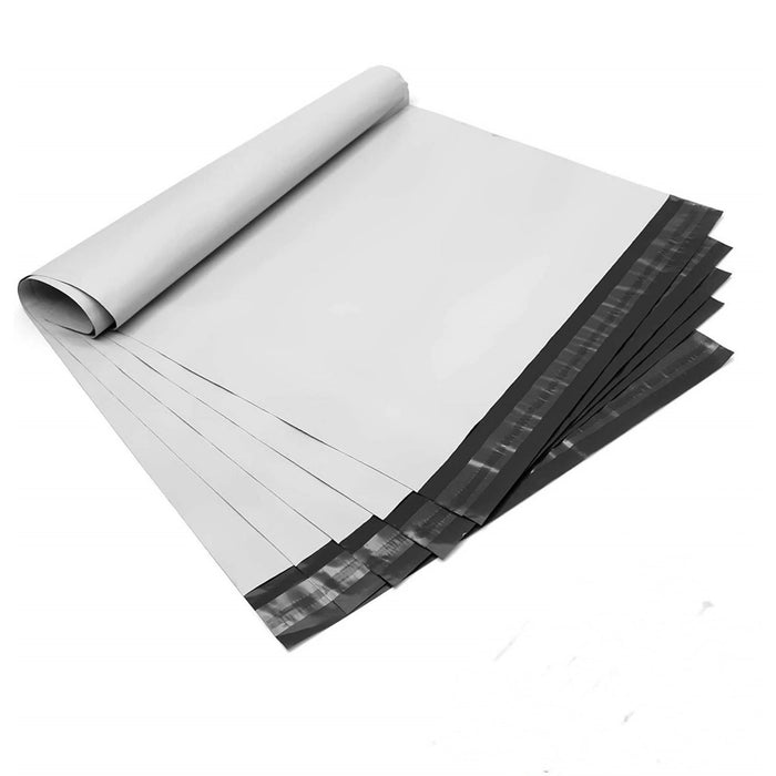 165mm x 230mm White Poly Mailing Bags (100)