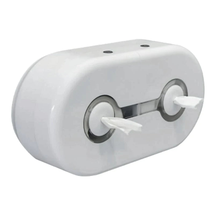 Centre-Pull Twin Toilet Roll Dispenser